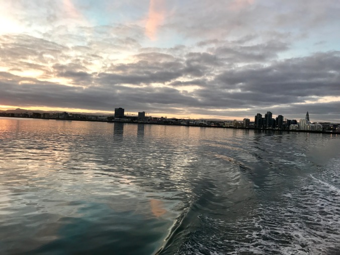 reykjavik at sunset