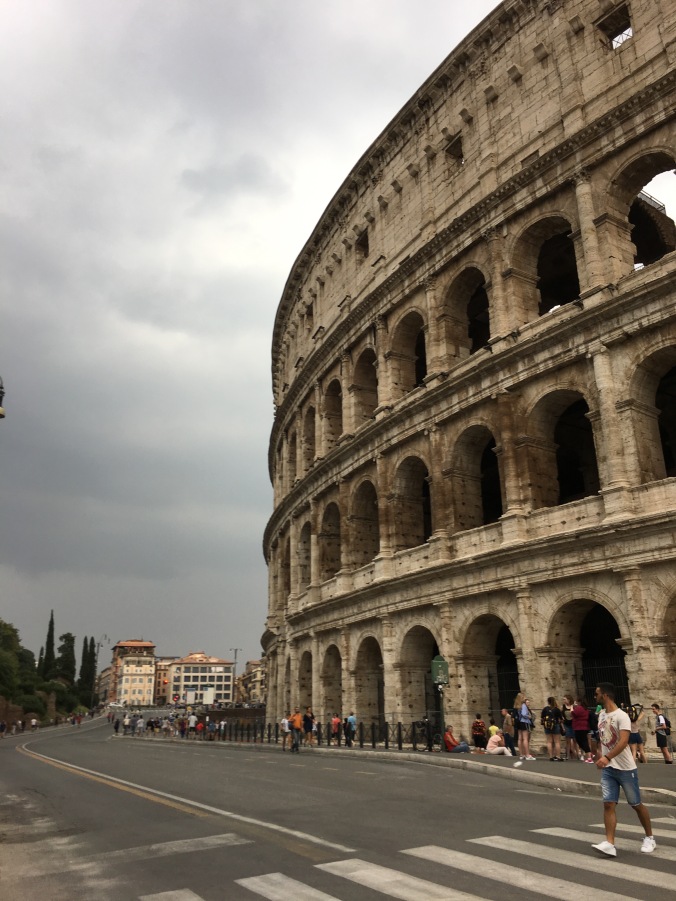 stormy colosseum, rome