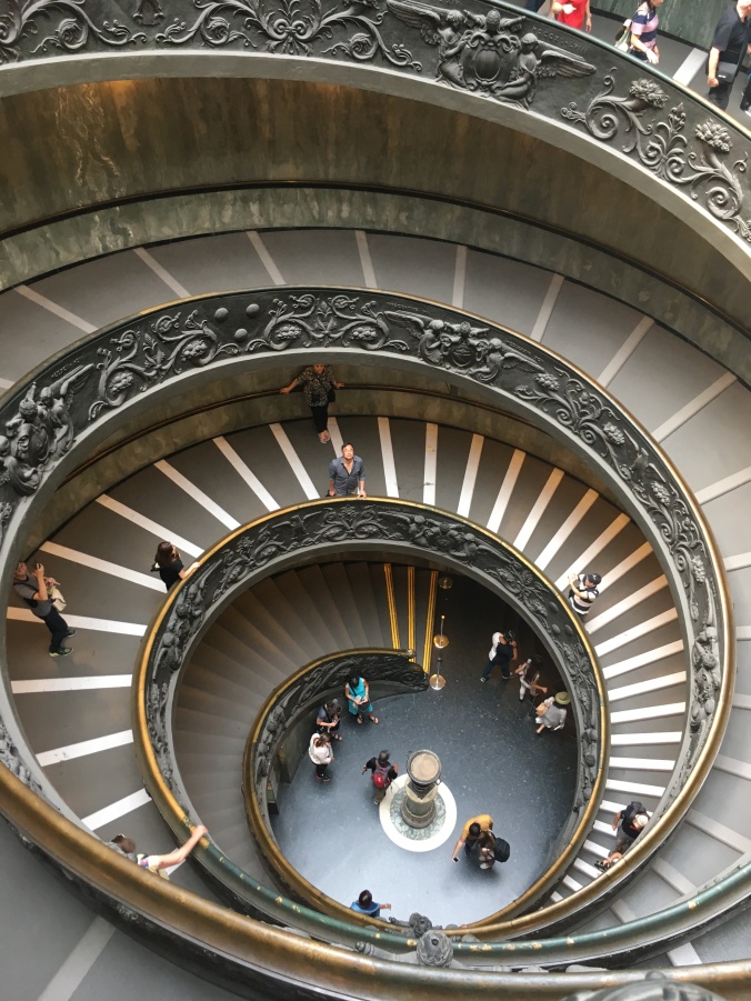 stairs in the vatican, rome
