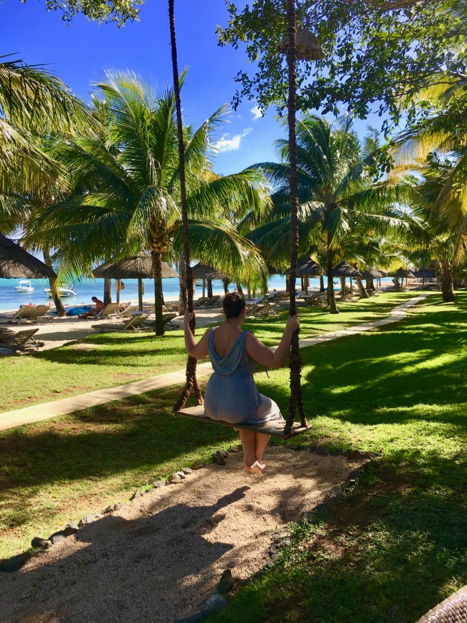 swing at lux le morne, mauritius