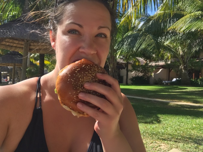 burger, lux le morne, mauritius